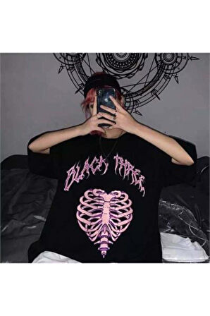Harajuku Black Three Cage Unisex T-shirt