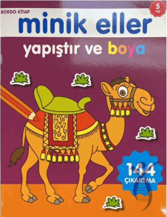 Minik Eller Yapıştır Ve Boya - Bordo Kitap