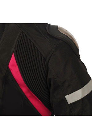 Colombia Ladies Siyah-Pembe Kışlık Tekstil Mont