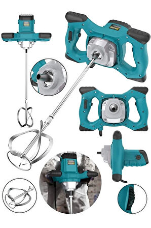 Alman Mx-3000 Bakir Sargi 6 Kademe Devirli Ayarlı Elektirikli Alçı Boya Ve Harç Karıştırıcı Mikser