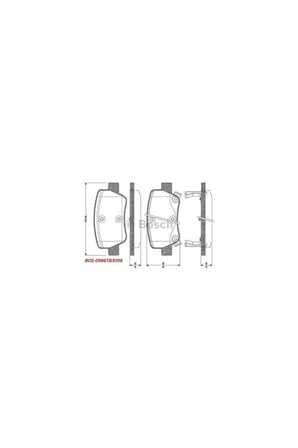 0446605040 Balata Fren Arka-(toyota: Avensıs 09>12 ) Bos-0986494403-mar