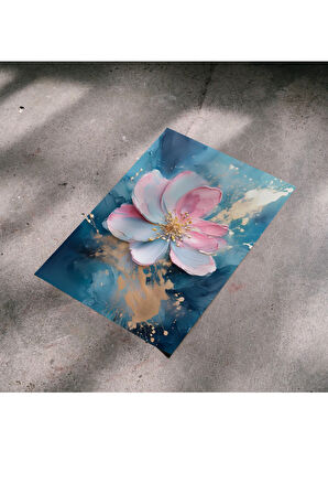 Çerçevesiz Poster Çiçek Modeli