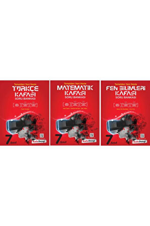 Kafadengi Yayınları 7.sınıf Türkçe Matematik Fen Bilimleri Kafası Soru Bankası Seti 2021 Model