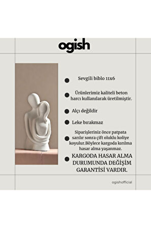 Sarılan Aşıklar Sevgili Dekoratif Obje Biblo (11 cm)