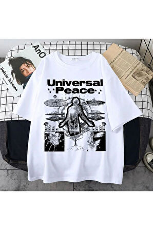 Peace Beyaz T-shirt ( Unisex )