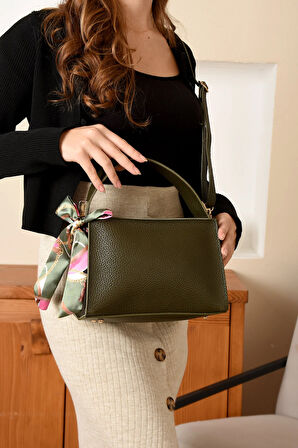 FULARLI ŞIK TREND EL VE OMUZ ÇANTASI