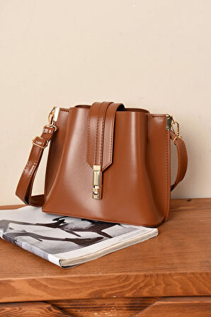 Kadın 3 Bölmeli Elden Tutmalı Omuzdan Asmalı Kaliteli Çanta