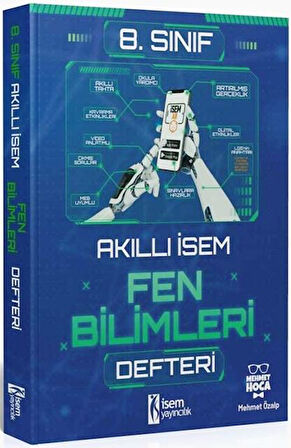 8. Sınıf LGS Fen Bilimleri Akıllı İsem Defteri