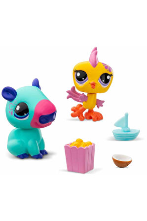 Seri 2 Papağan ve Kapibara LPS Minişler 2'li Figür Seti