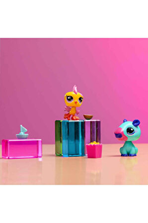 Seri 2 Papağan ve Kapibara LPS Minişler 2'li Figür Seti