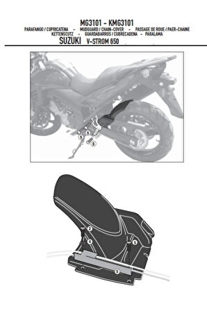 GIVIMG3101SUZUKIDL650V-STROM(11-16)ZİNCİRMUHAFAZAVEÇAMURLUK