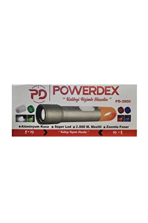 PD-3900 Çok Fonksiyonlu Zoomlu Şarjlı El Feneri