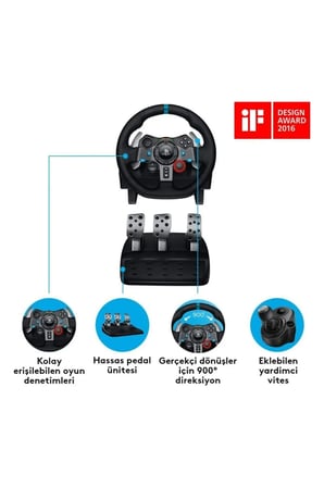 G29 Yarış Direksiyonu Driving Force Ps5/ps4/ps3/pc Uyumlu