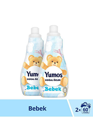 Yumoş Konsantre Doğal Özler Bebek Çamaşır Yumuşatıcısı 2 x 1200 ML