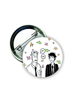 Heartstopper / Kalp Çarpıntısı Buton Rozet