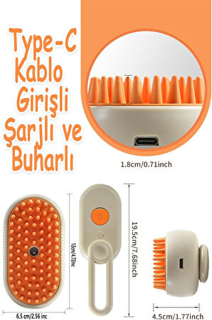 Buharlı Kedi Tarak Tiftik Topla Tüy Toplayıcı Tarağı Fırça Kedi Bakım Köpek Bakım Urunleri Petshop