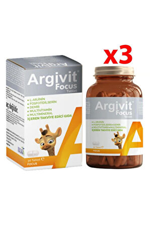 Argivit Focus 30 Tablet 3 Adet