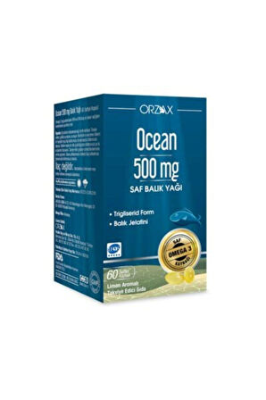 500mg Omega-3 Balık Yağı 60 Kapsül