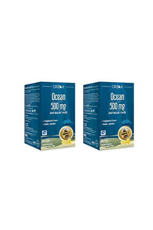 Ocean Balık Yağı 500mg 60 Kapsül 2 Adet
