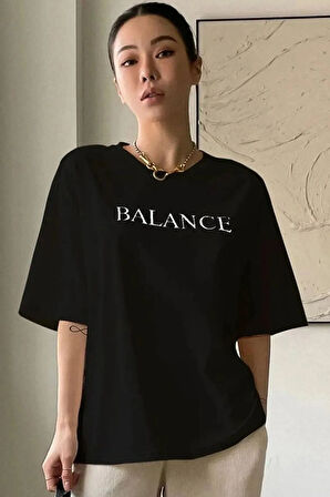 Unisex Baskılı Oversize T-Shirt