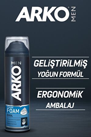 Arko Men Cool Tıraş Köpüğü 200 ml 4 Adet