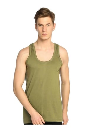Erkek Boxer Atlet Çorap Asker Çamaşır Takımı Yeşili Açık Haki 2xl-5