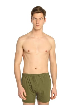 Erkek Boxer Atlet Çorap Asker Çamaşır Takımı Yeşili Açık Haki 2xl-5