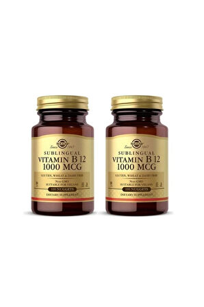 Solgar Vitamin B12 1000 Mcg 100 Dilaltı Tablet 2 Adet