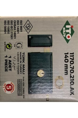 İto 1170K Tirajlı Kapı Kilitleri Karşılıklı 140 Mm , Yeşil