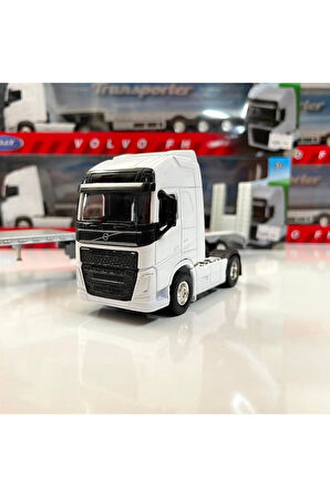 Volvo FH Taşıyıcı Tır 1/64 Ölçek Welly Diecast Metal Model Araba Metal Tır