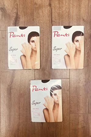 Kadın Açık Ten Renk Süper 3'Lü Külotlu Çorap