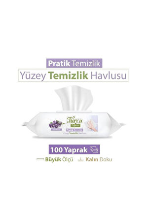 Turco Doğa Yüzey Temizlik Havlusu Lavanta 4x100