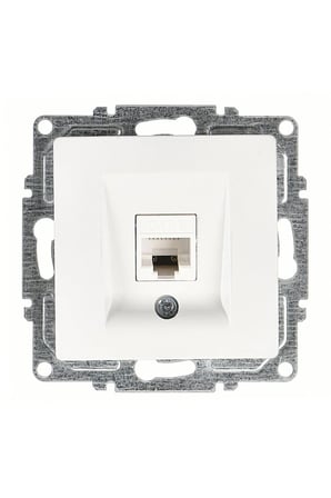 Günsan Visage Beyaz Tekli Data Prizi (RJ45 Cat6) Mekanizma