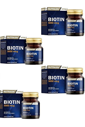 Nutraxin Biotin 5000 Mcg 30 Tablet 4 Adet