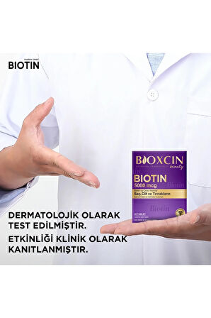 Biotin 5.000 Mcg 30 Tablet 2"li- Biotin Çinko 15 Mg Saç Ve Tırnak Vitamini
