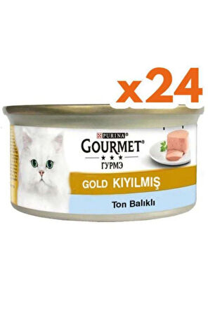 ProPlan Gourmet Gold Kiyilmis Ton Balikli Kedi Konservesi 85 Gr X 24 Adet