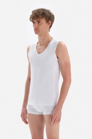 Erkek %100 Cotton V Yaka Kolsuz 2'li Atlet