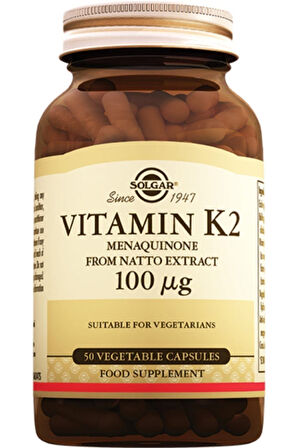 Solgar Vitamin K2 100 mcg 50 Kapsül