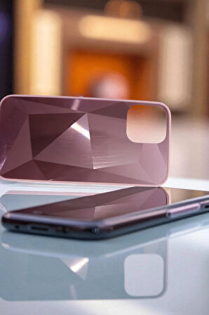 iPhone 12 PRO Max Uyumlu Prizma Kesim Tasarım Kılıf