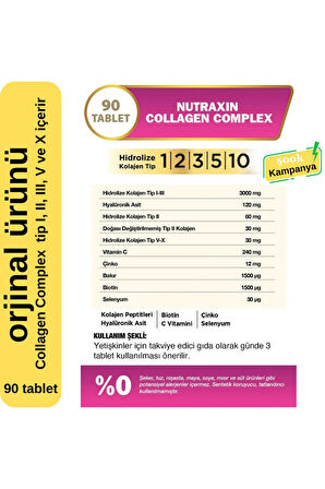 Nutraxin Collagen Beauty Complex 90 Tablet