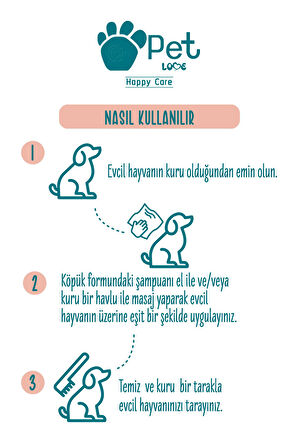 Kedi Ve Köpekler Için Durulanmayan Köpük Şampuan Çilek 2x225 ml