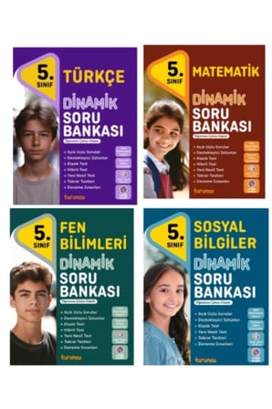 TUDEM YAYINLARI 5.SINIF DİNAMİK TÜRKÇE - MATEMATİK - FEN BİLİMLERİ - SOSYAL BİLGİLER SORU BANKASI
