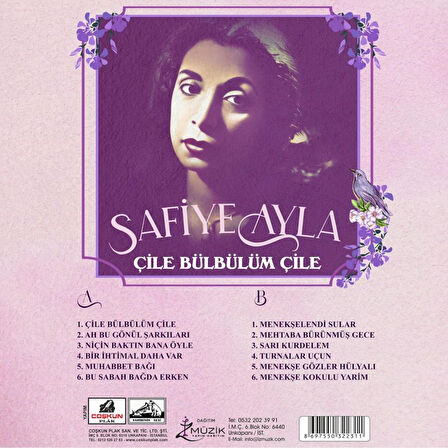 Safiye Ayla Çile Bülbülüm Çile - Plak
