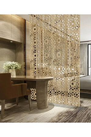 Lazer Kesim Sarkıt Paravan, Ahşap Seperatör, Panel Levha Seti Dekorasyon Ahşap Oda Bölücü Desen