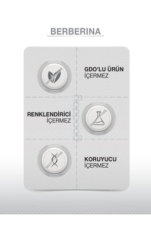 Berberina Kapsül %95 Berberin Içeren Besin Takviyesi