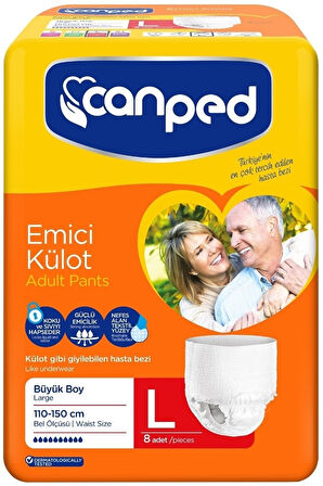 Emici Külot Hasta Bezi Büyük-Large 48 Adet (6Pk*8)
