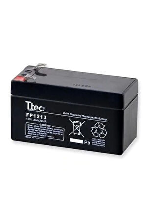 Ttec 12v 1.3 Ah Kuru Tip Akü Uyumlu 1,3 Amper-elektronik Aletler, Alarm Ve Güvenlik Sistemleri