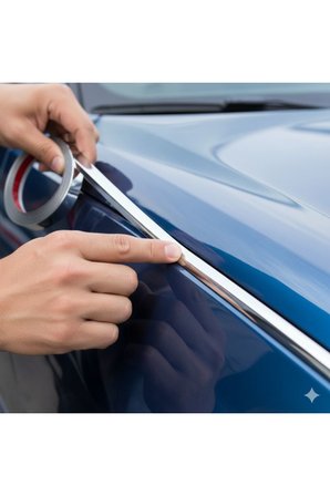 Fiat / Tofaş Tipo Uyumlu Yapışkanlı 18mm 5 Metre Krom Nikelaj Trim Şerit – Araç Dış Dekor Bandı✅