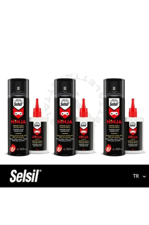Selsil Ninja Hızlı Yapıştırıcı 400 Ml. - 3 Adet