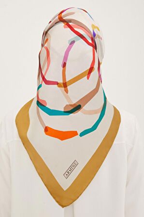 90 X 90 İpek Eşarp 8902d (sura)